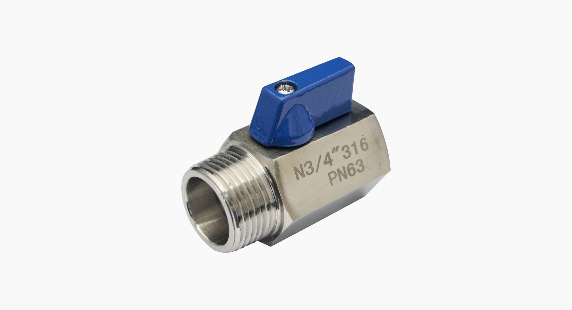 THREADED END STAINLESS STEEL MINI BALL VALVE